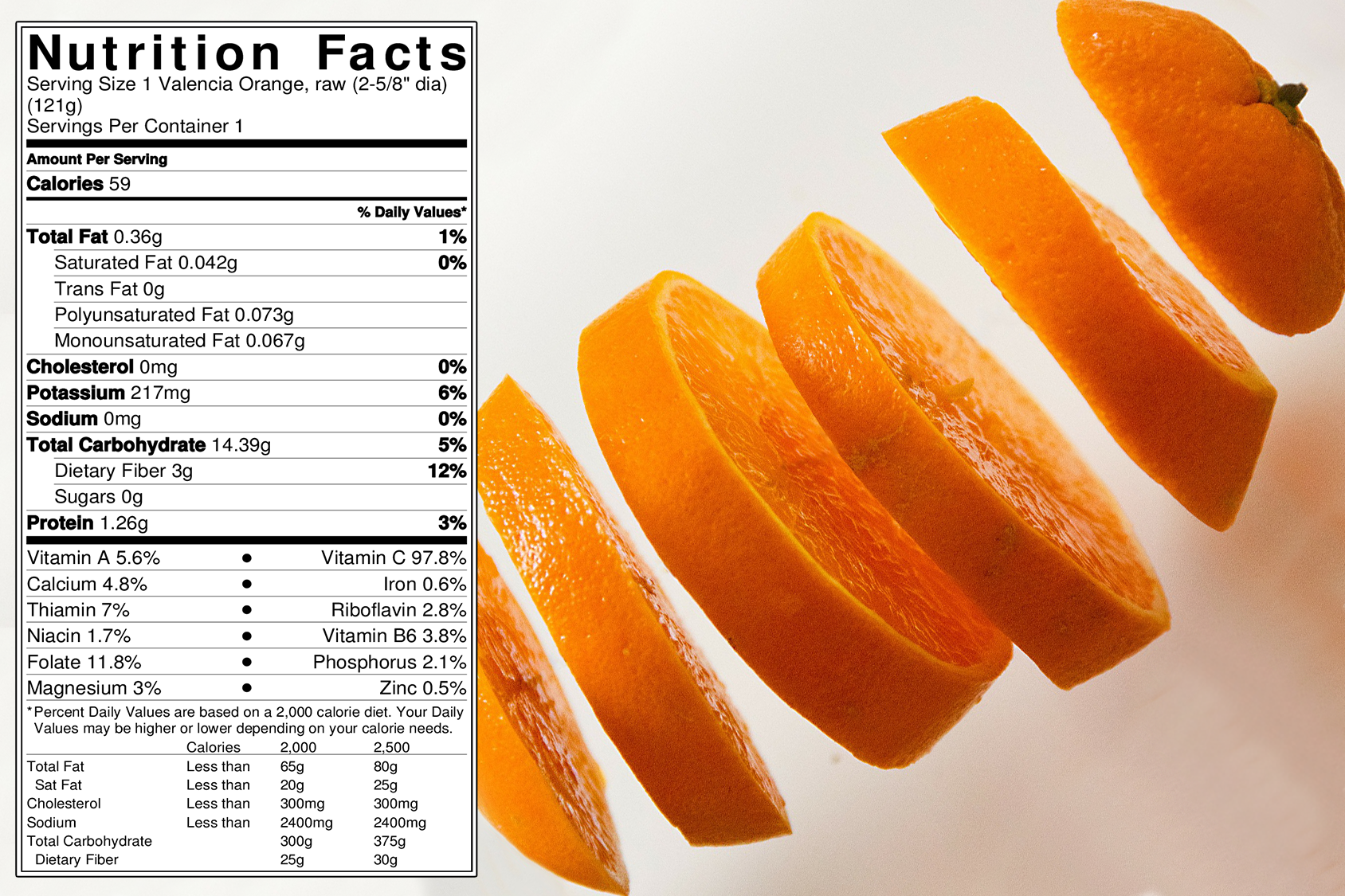 orange calories