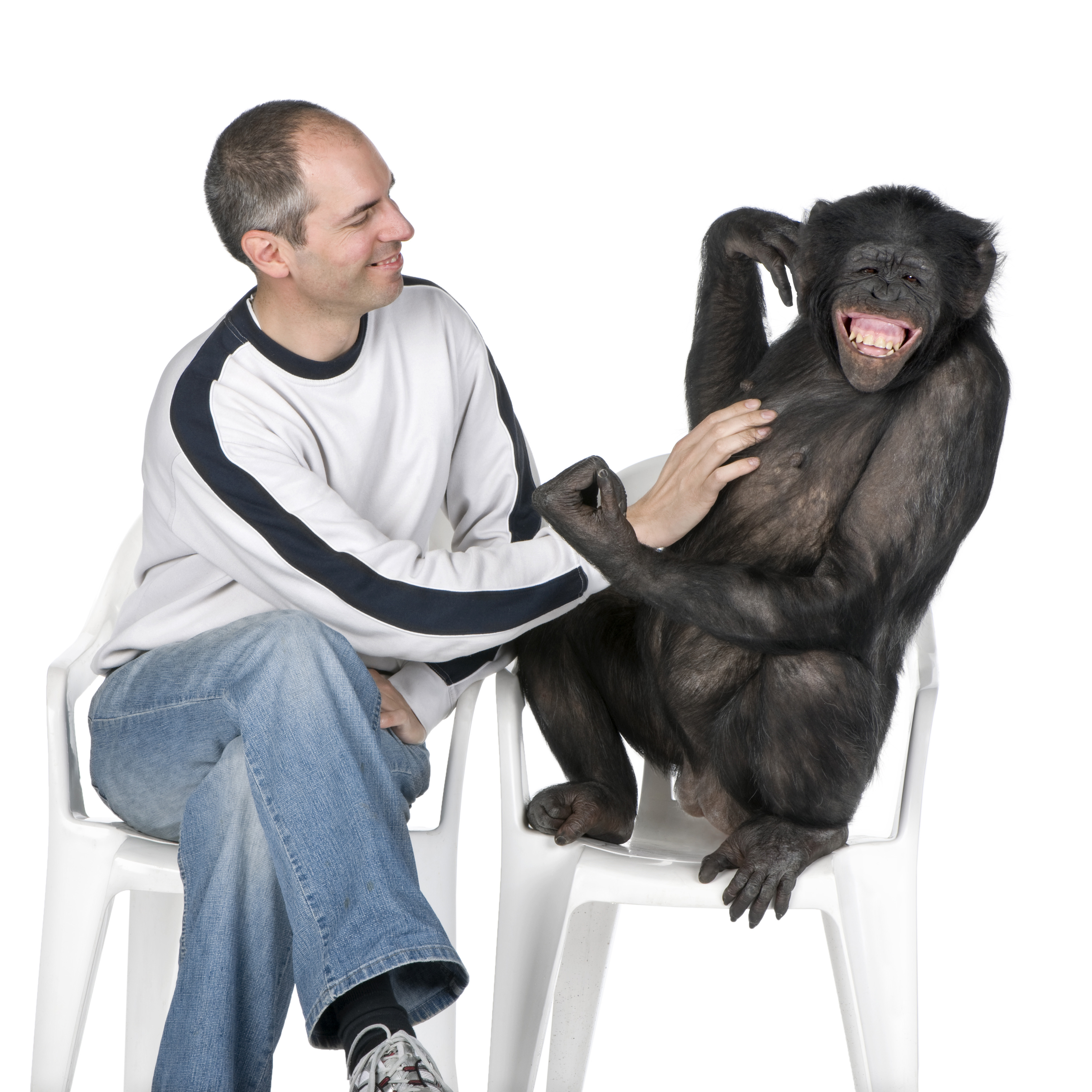 Man with Primate